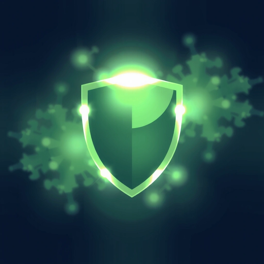 Silna tarcza reprezentująca odporność